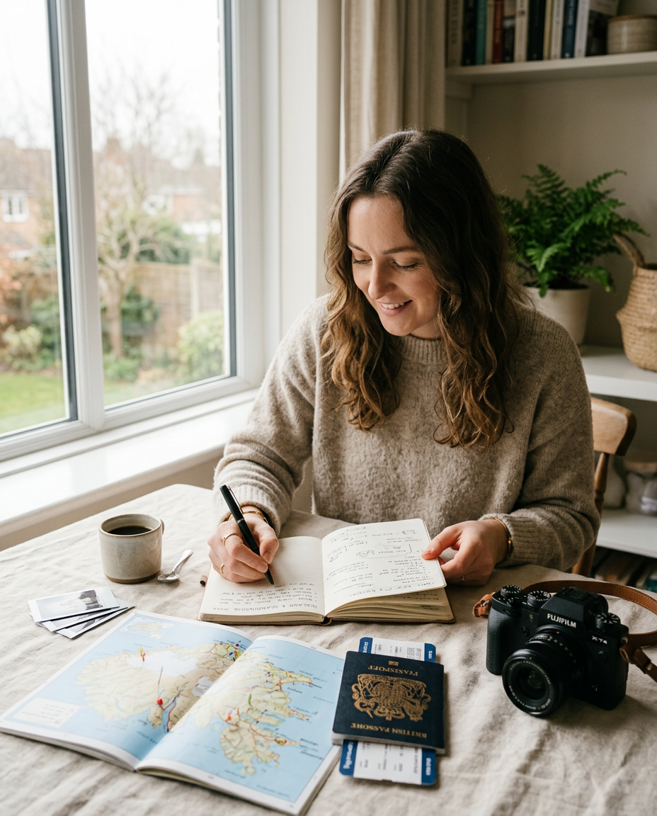 Travel advisor mapping out a custom vacation itinerary